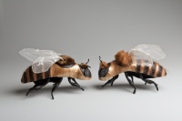 Two model bees head-to-head